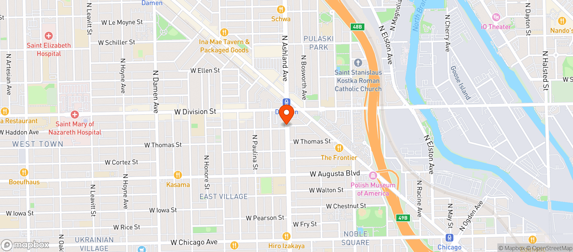 Map showing Garden Gourmet Market
