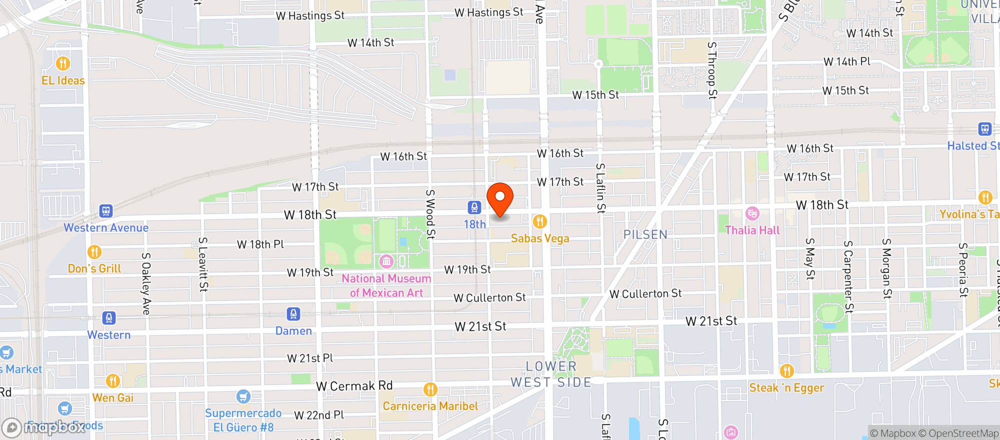 Map showing Urban Treez