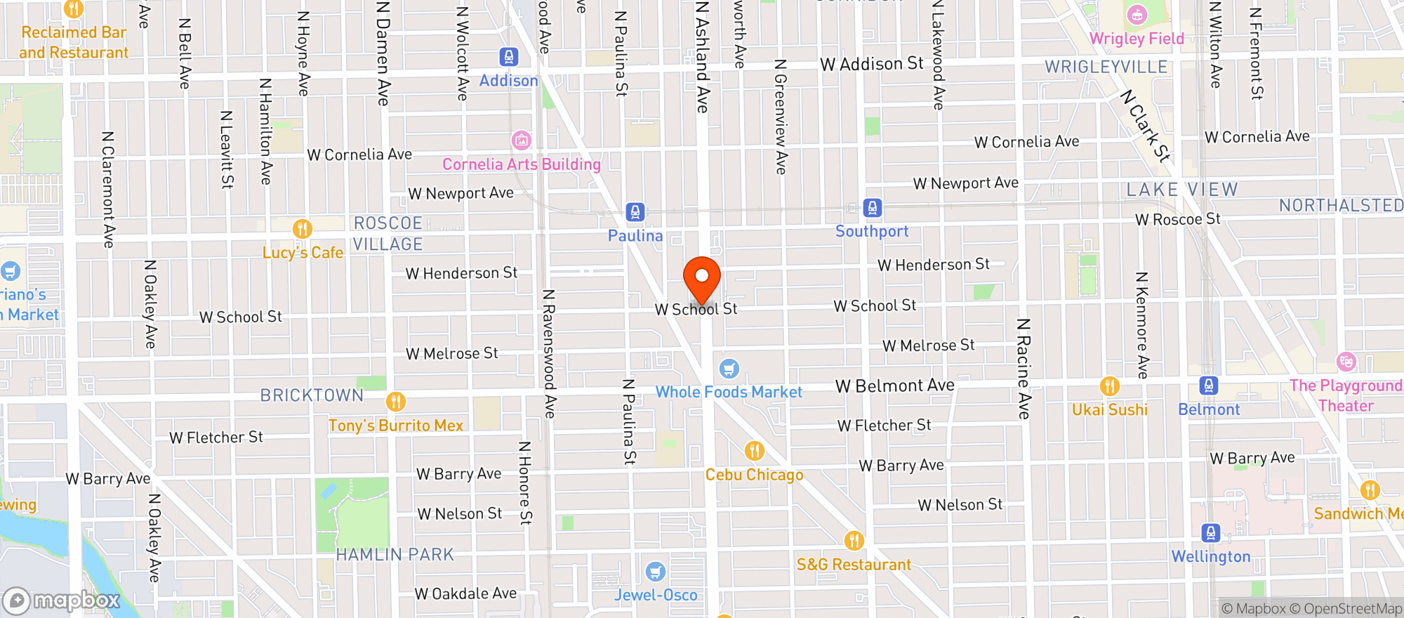 Map showing Target