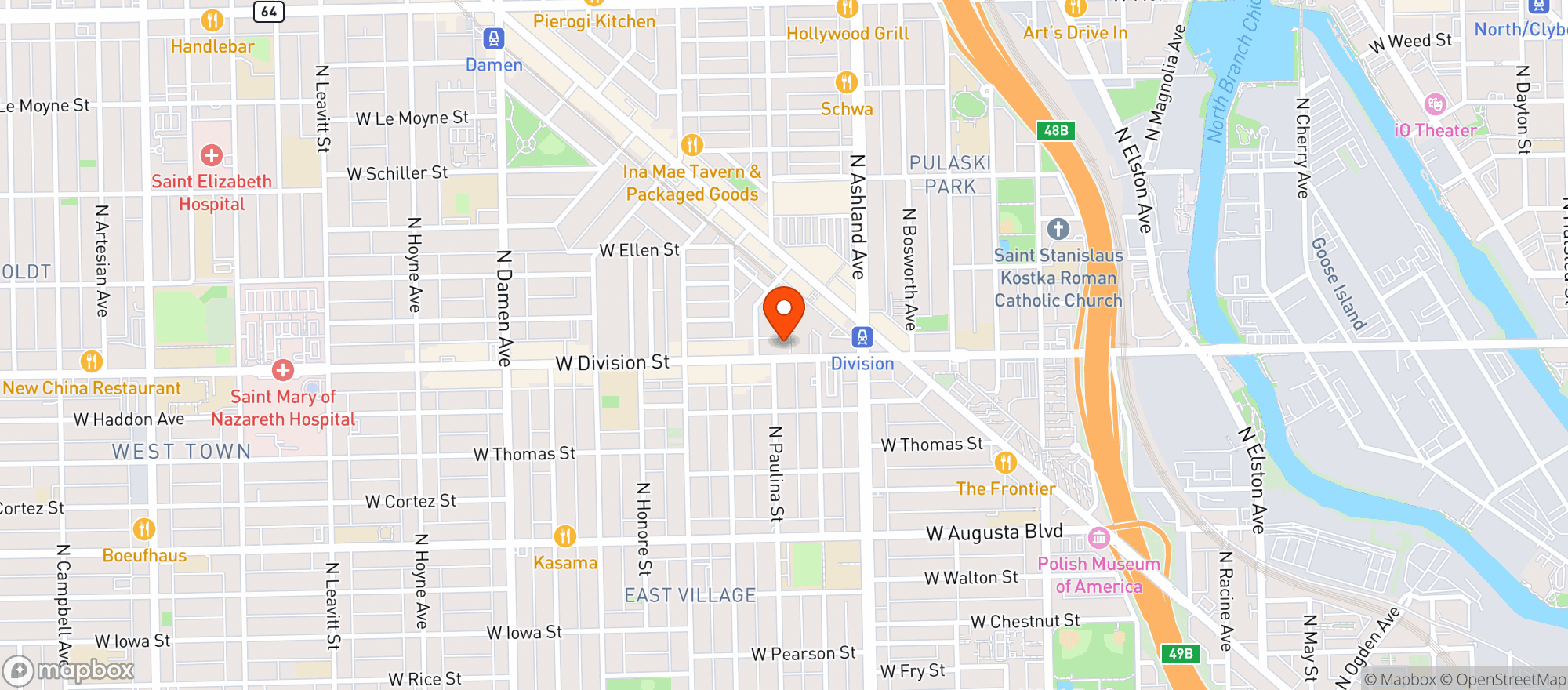 Map showing Target