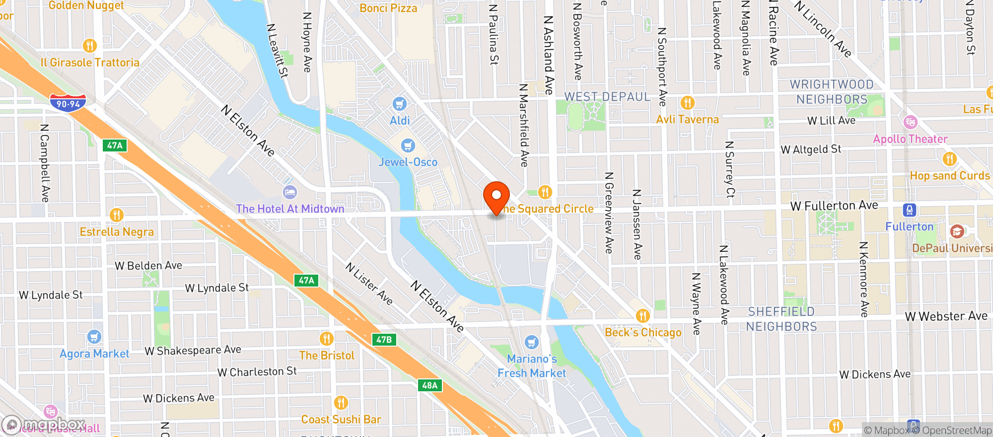 Map showing Liars Club
