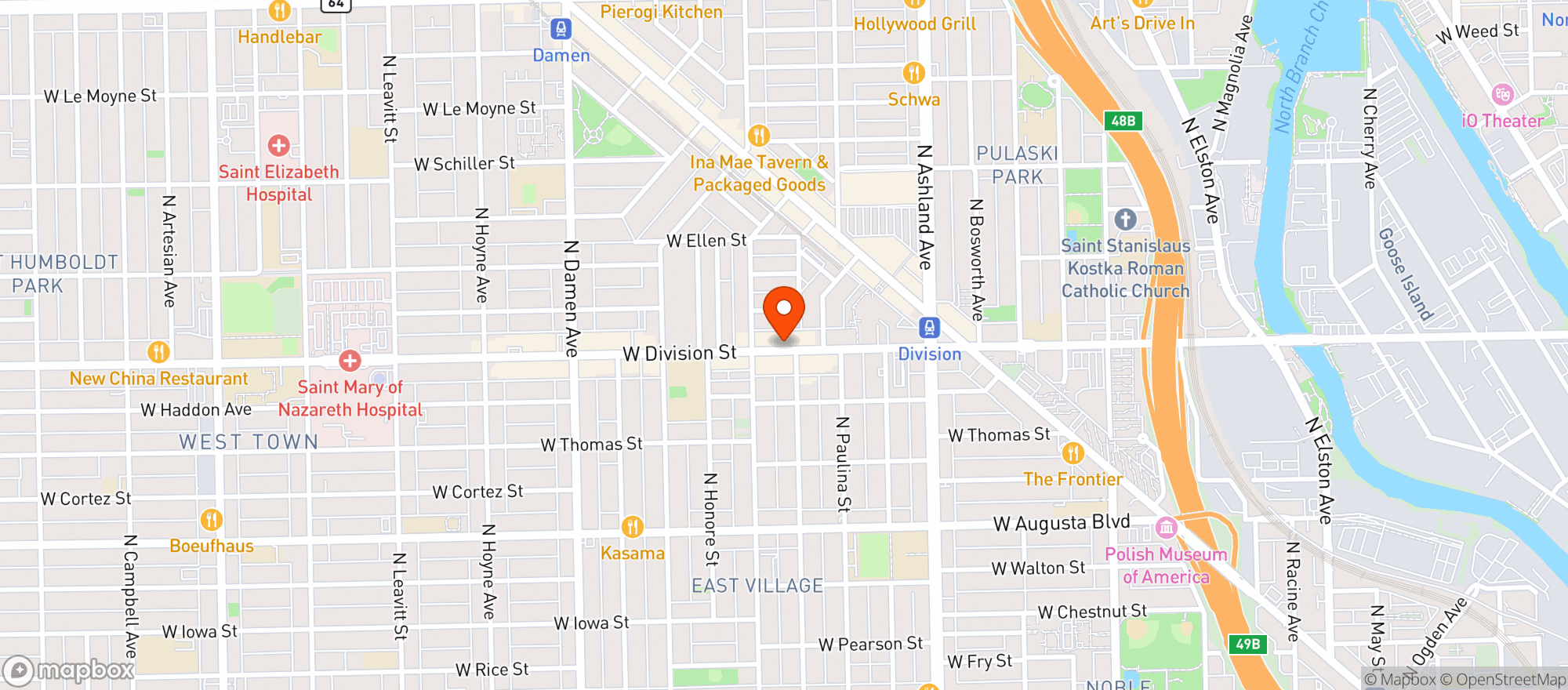 Map showing Lilac Tiger
