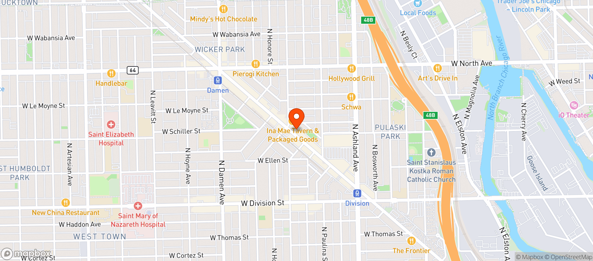Map showing Davenport S