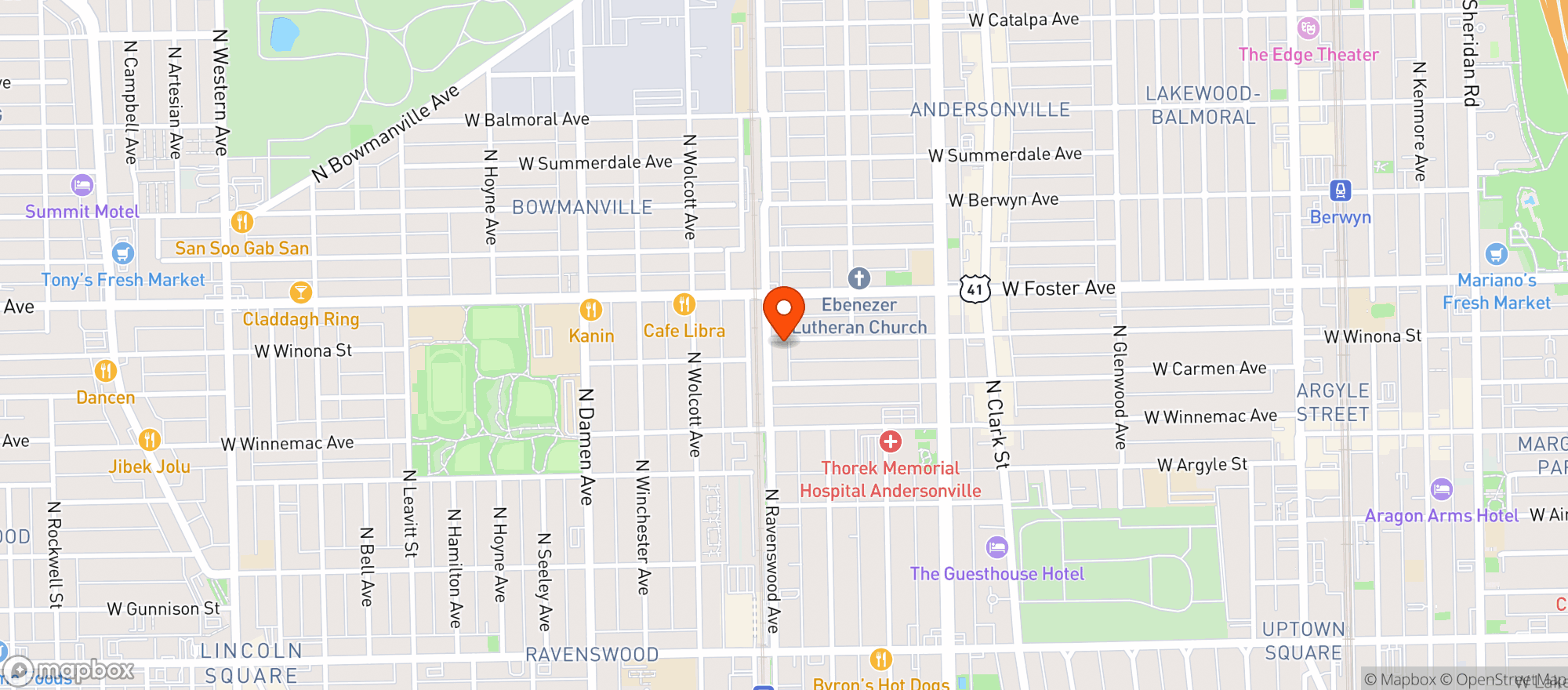 Map showing Urban Renewal Brewery