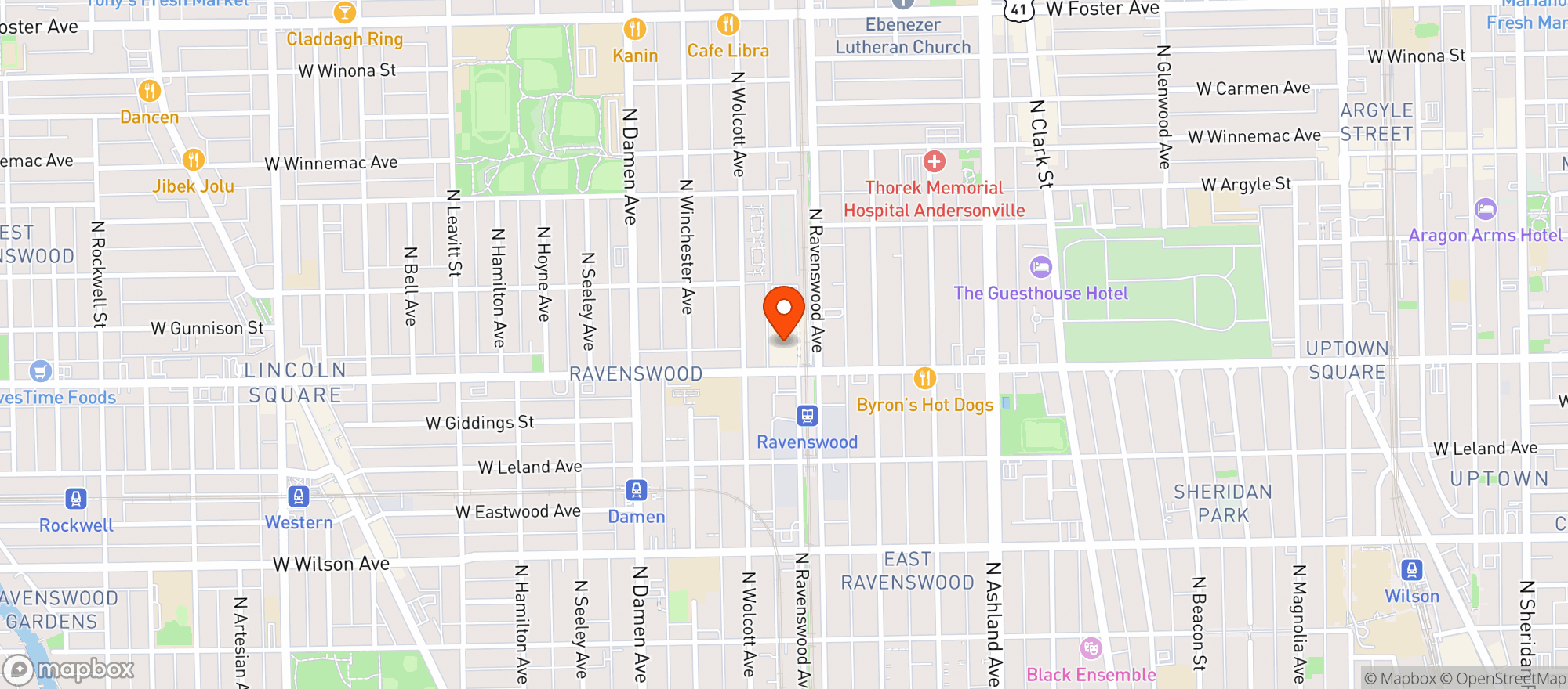 Map showing Mariano's