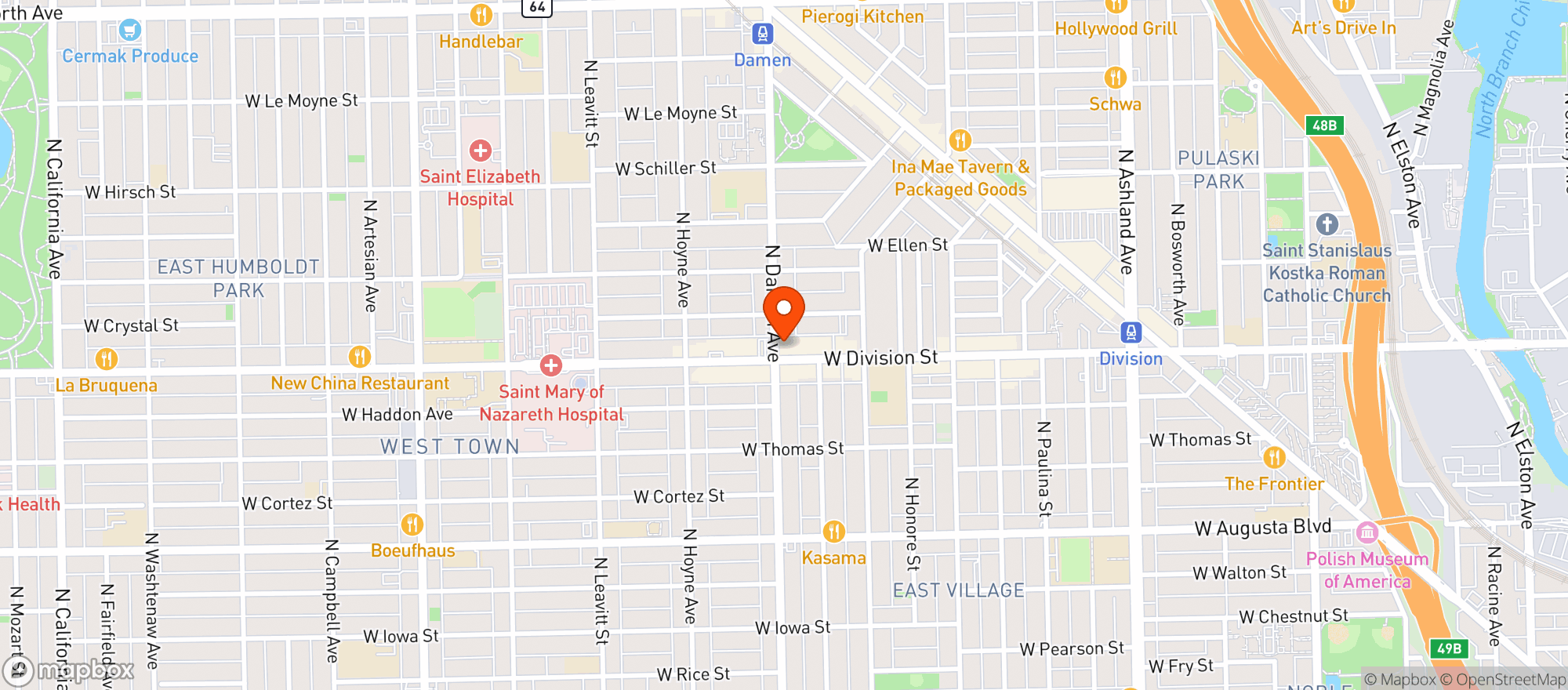 Map showing Cheba Hut