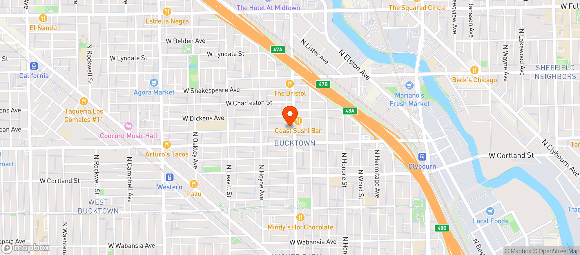 Map showing Vip Smoke