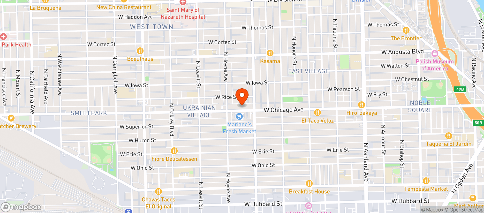 Map showing Kizmah Cbd