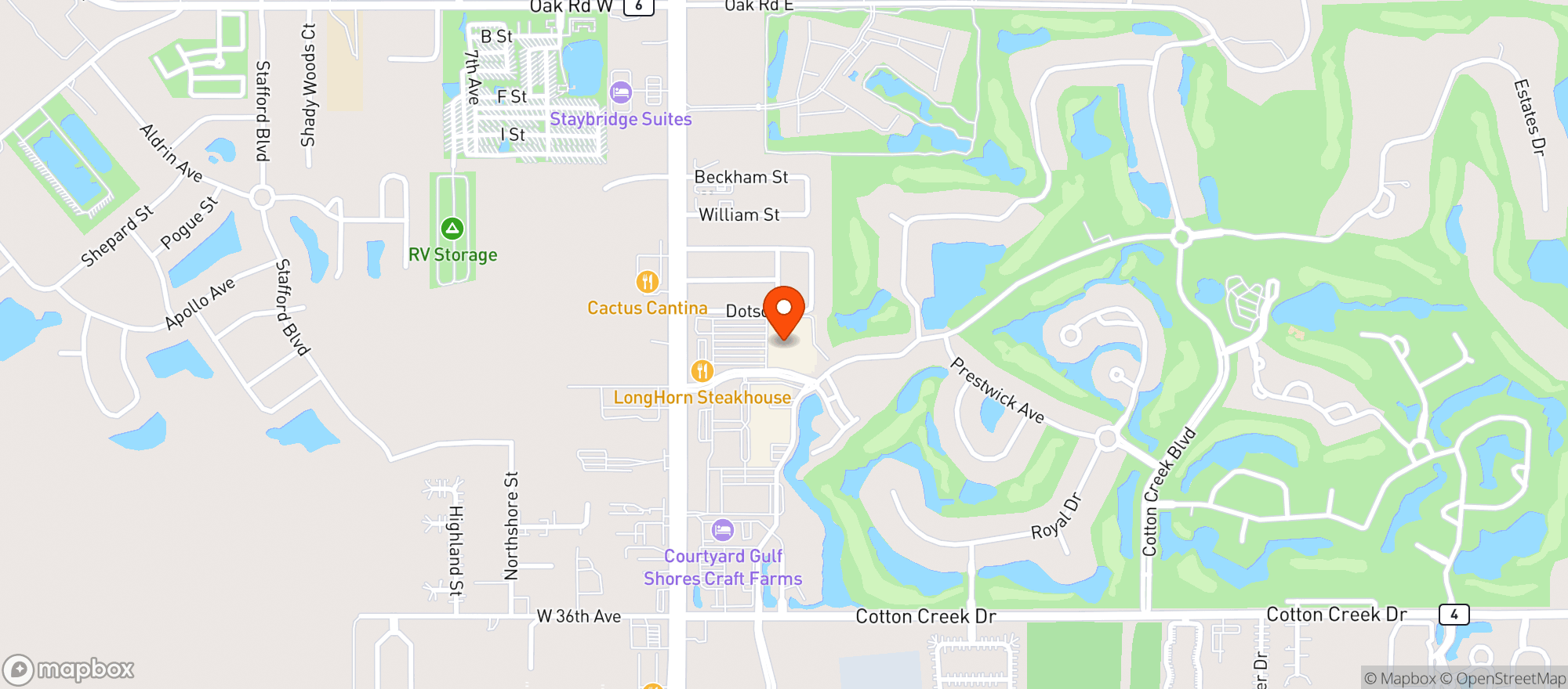 Map showing Target Store #2154