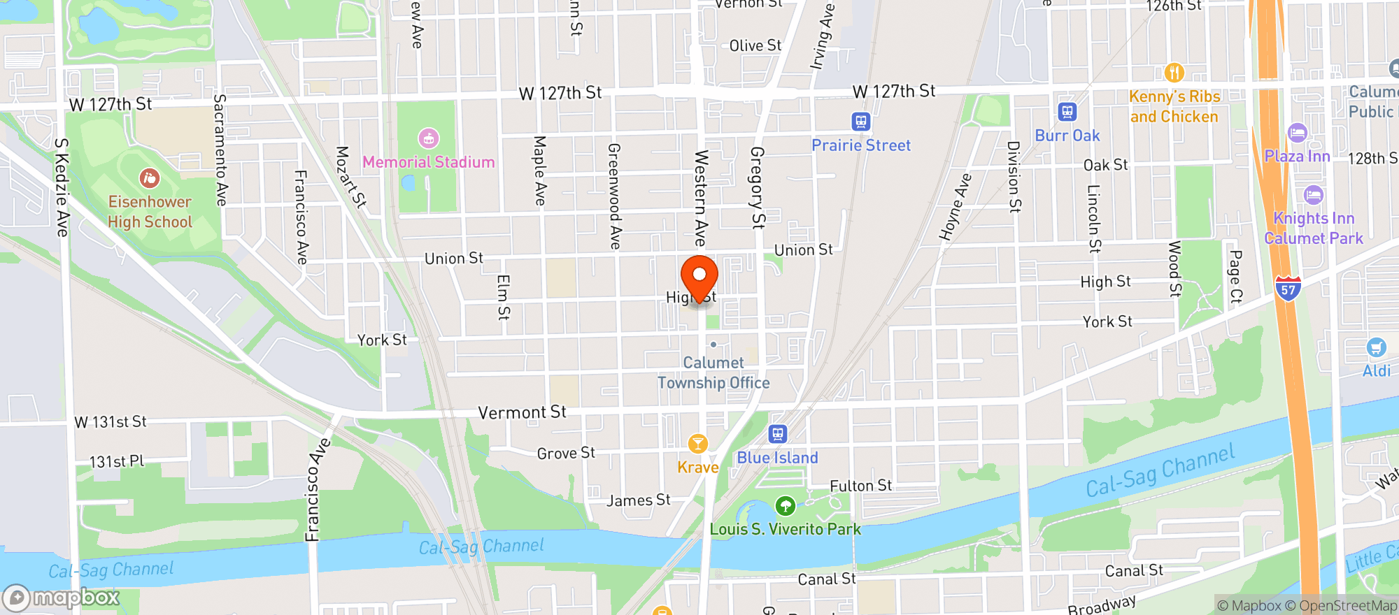 Map showing Lyric Theater