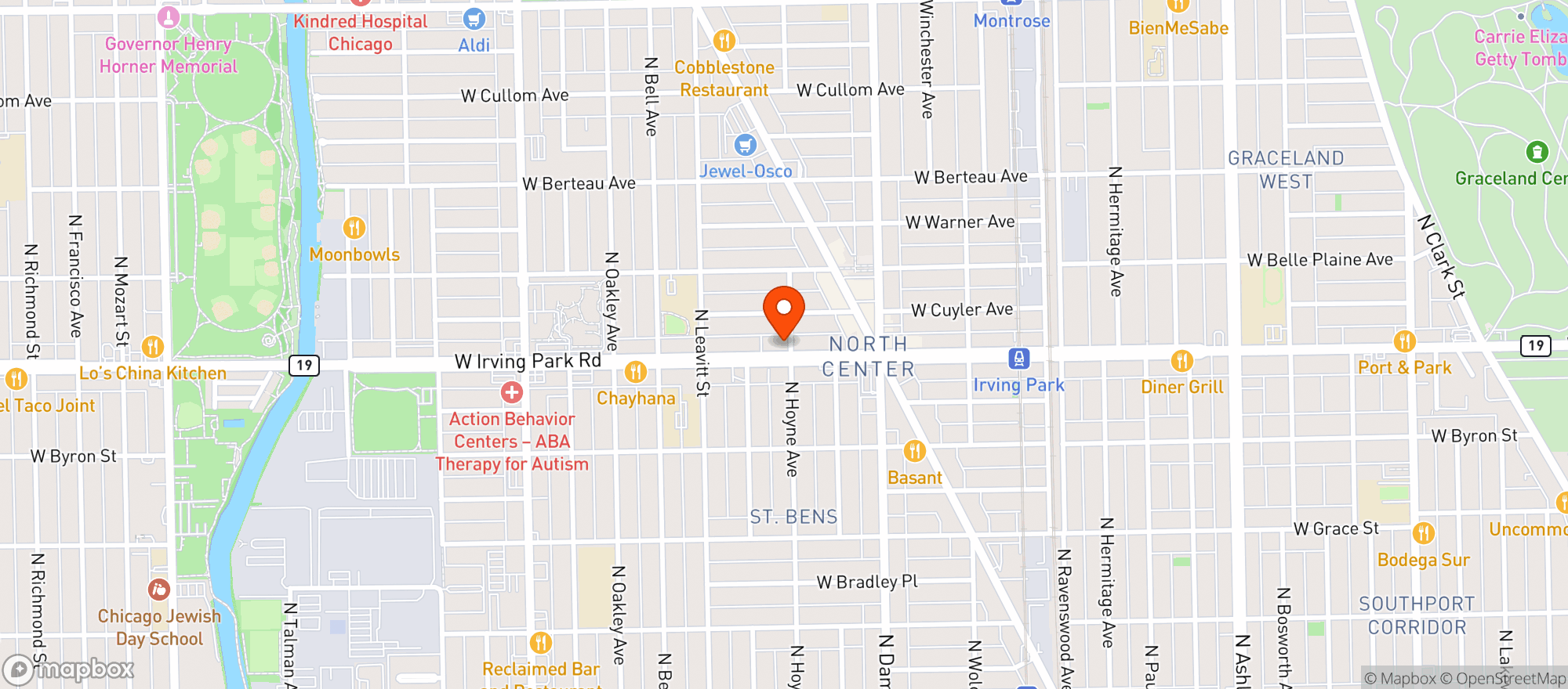 Map showing O Donovan S