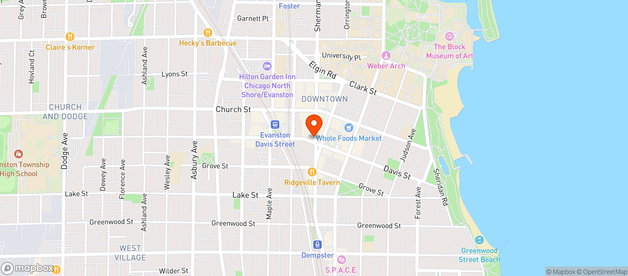 Map showing Target