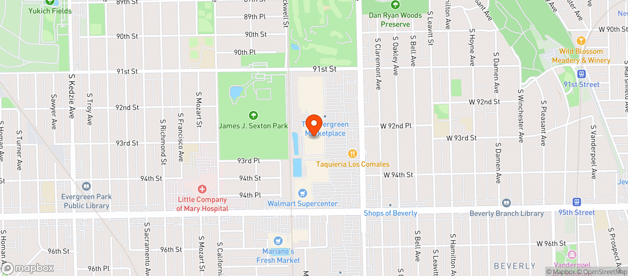 Map showing Meijer #265