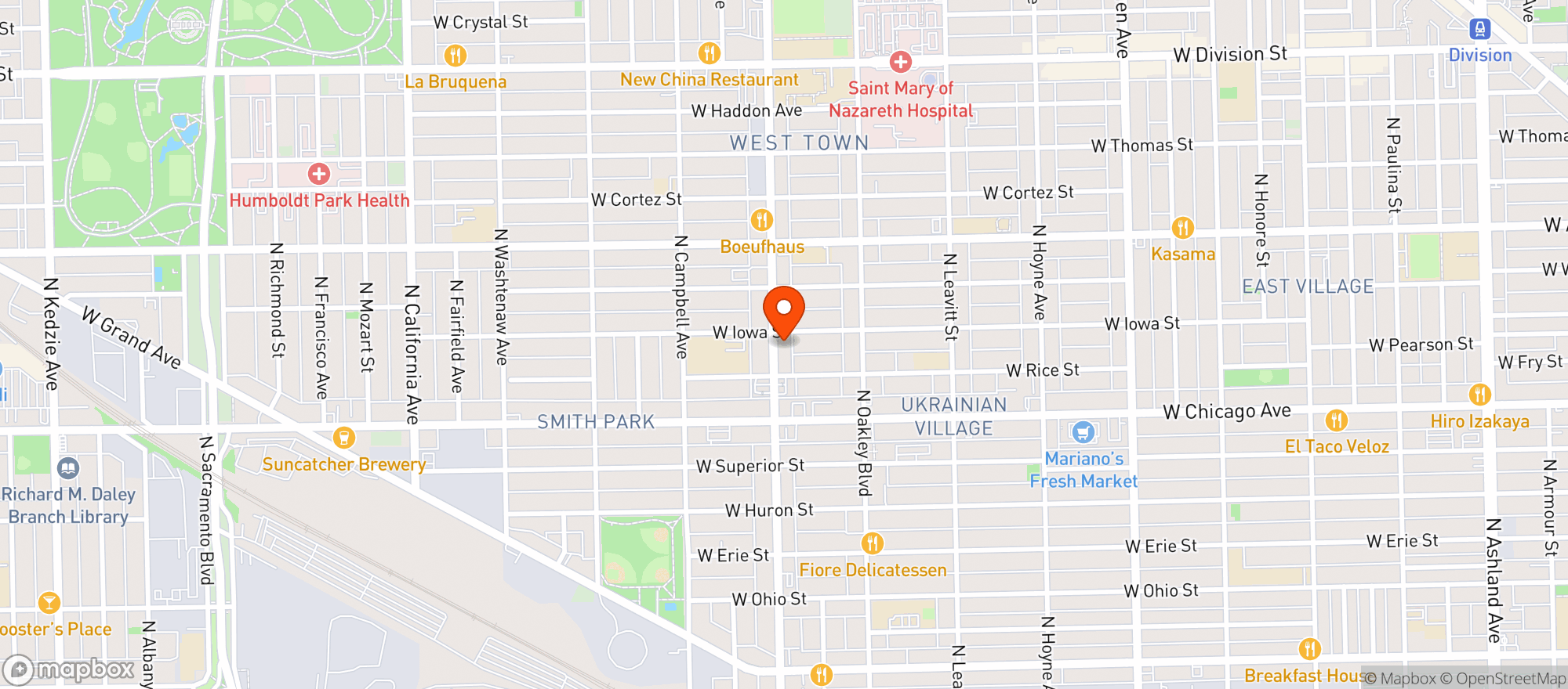 Map showing Star Bar