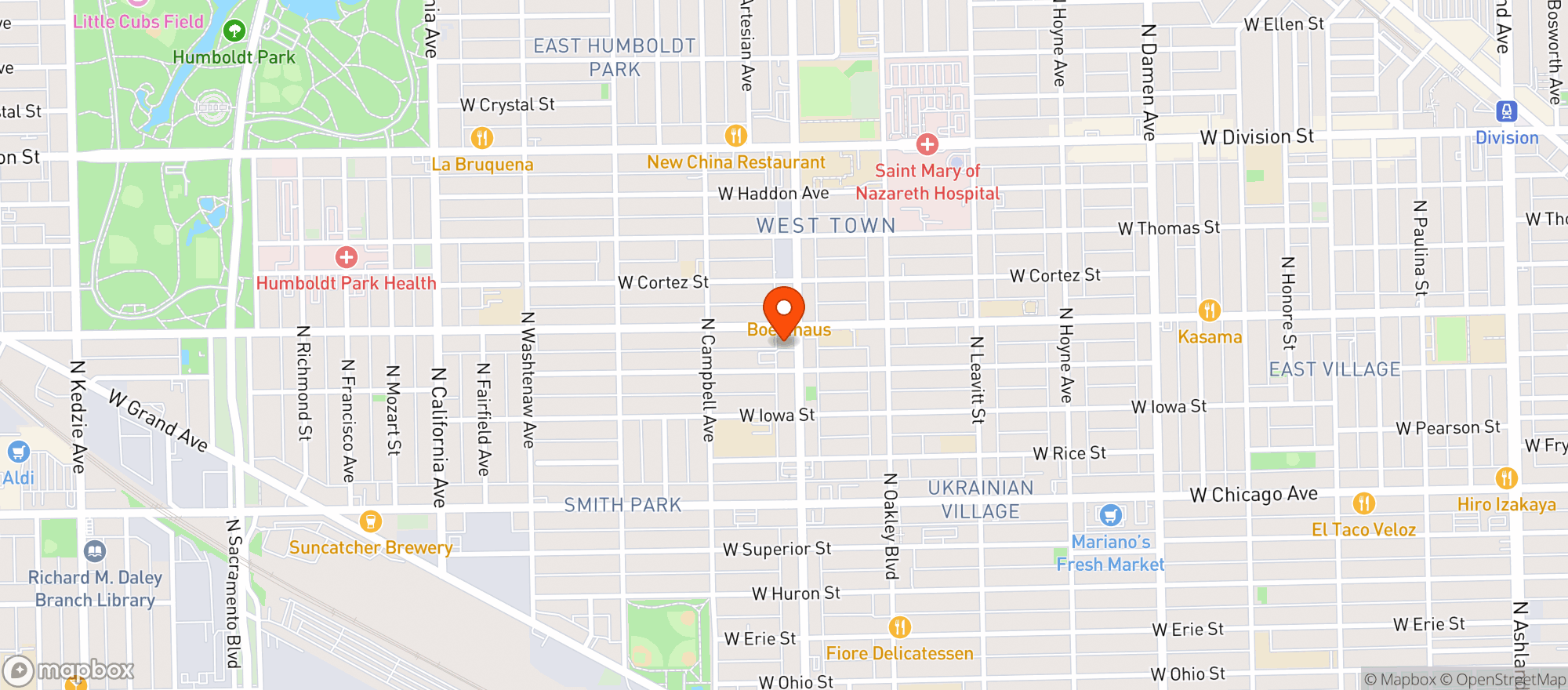 Map showing Sportsman's Club