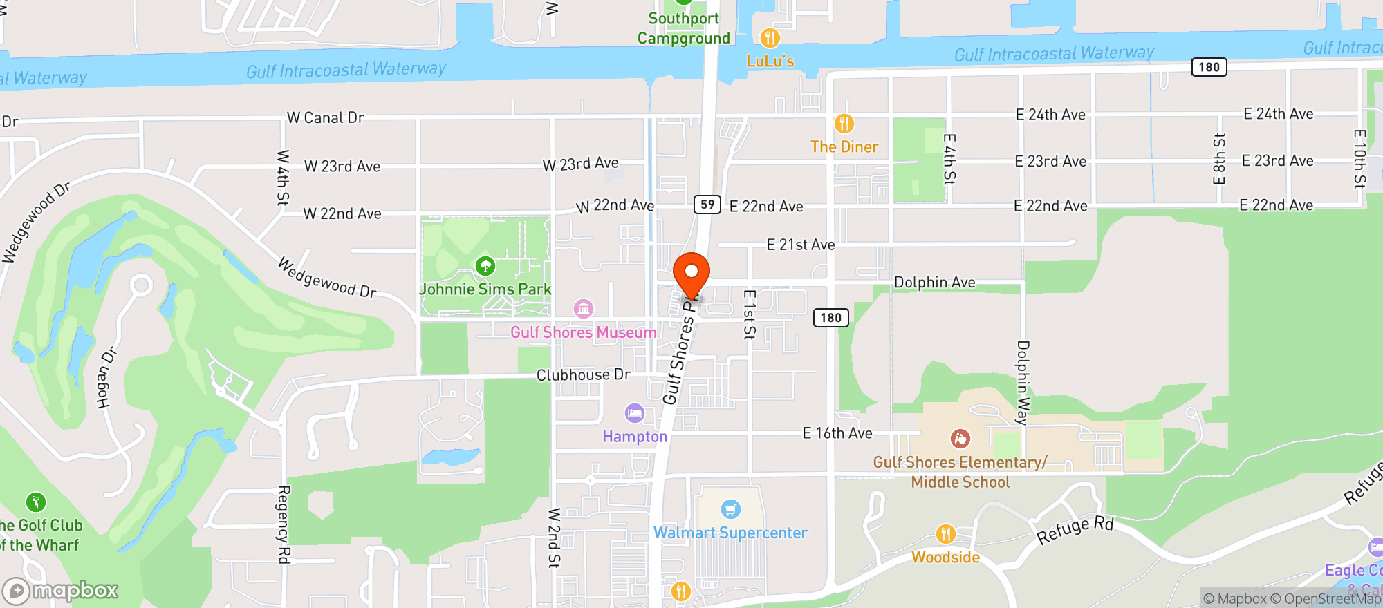 Map showing Circle K