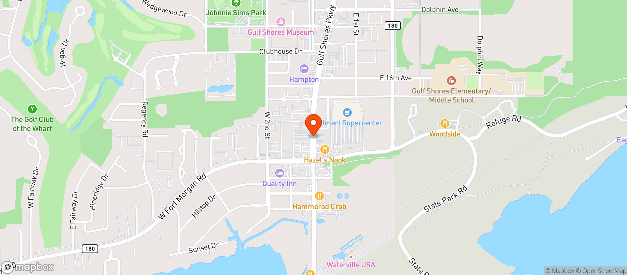 Map showing Rouses Market