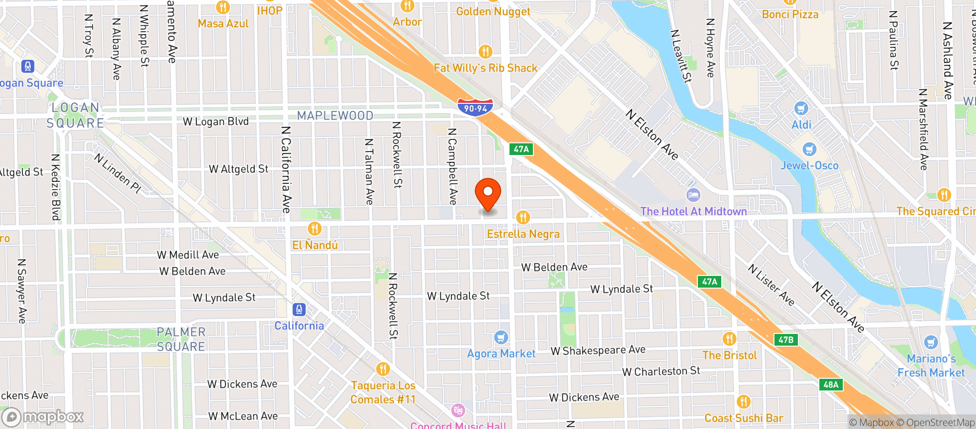 Map showing Bucktown Food & Liquor_2
