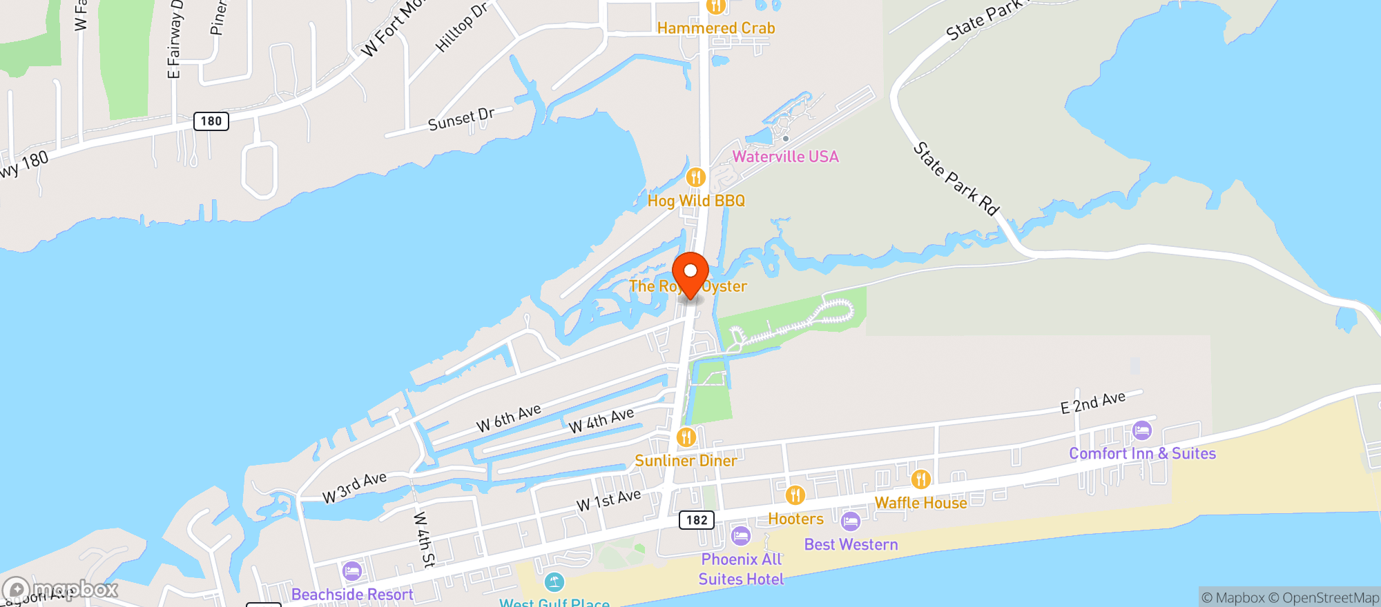 Map showing Original Oyster House