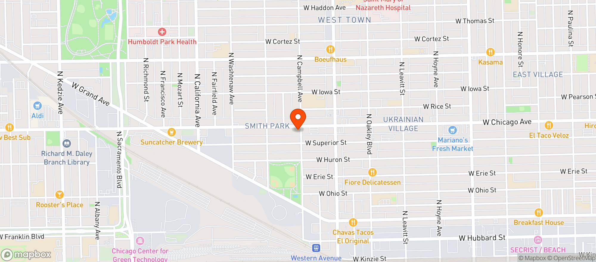 Map showing Starship Salon