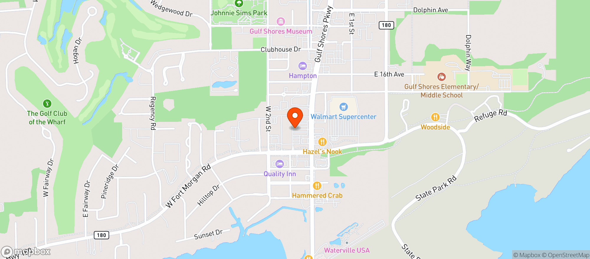 Map showing ROUSES SUPERMARKET #54