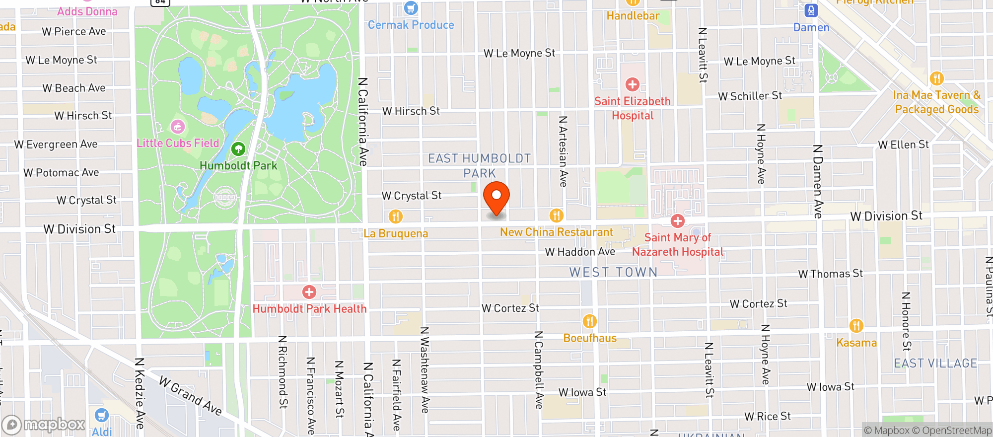 Map showing Bendicion Bottle Shop