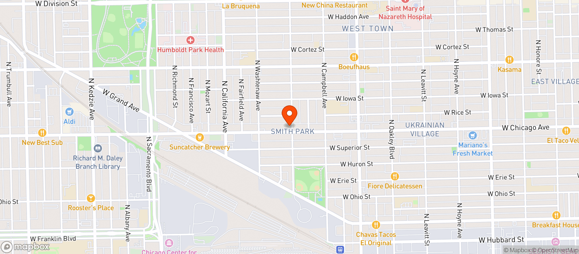 Map showing Tabb S Food & Liquor