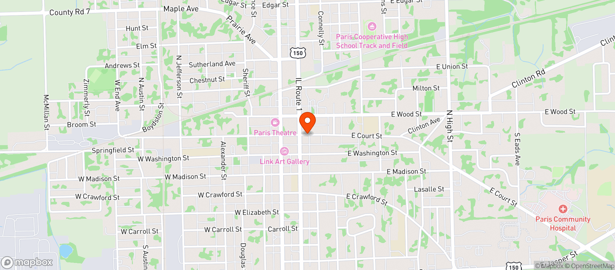 Map showing Lot 50 Brewing