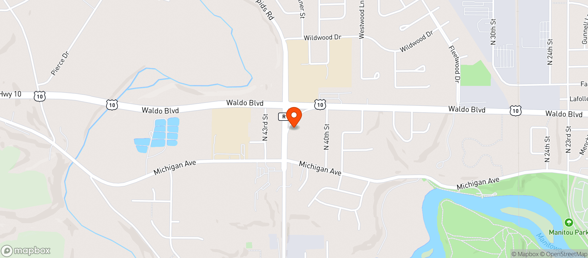 Map showing Time Out Sports Bar & Grill