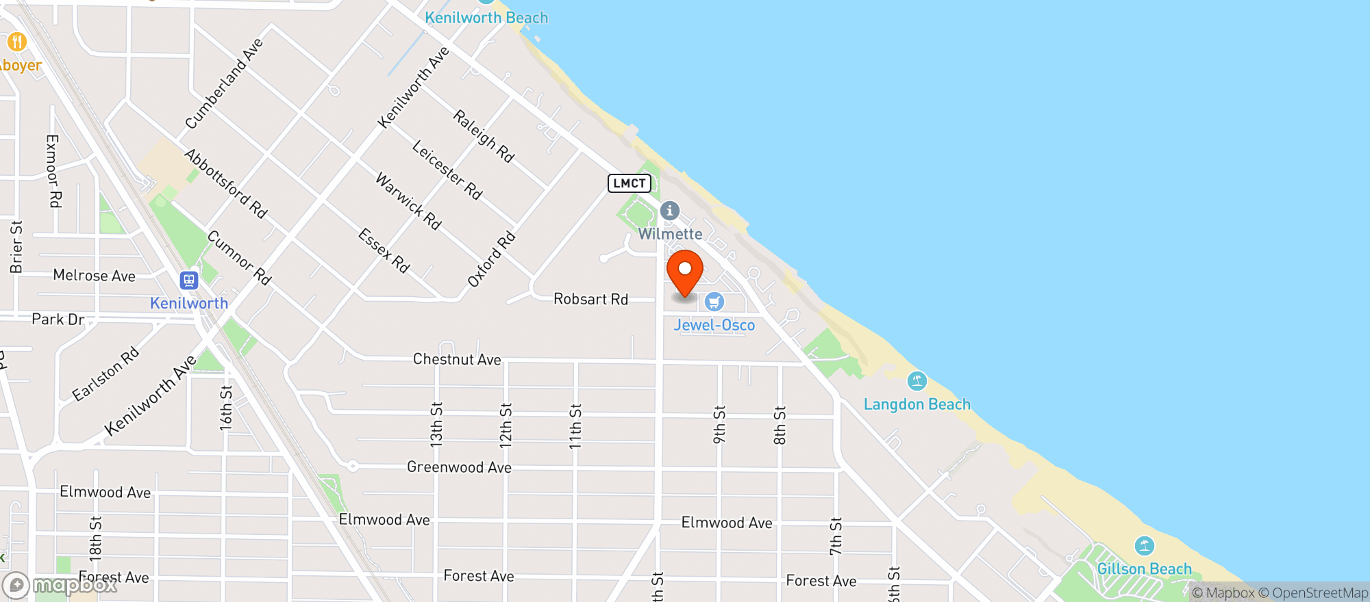 Map showing Space 519