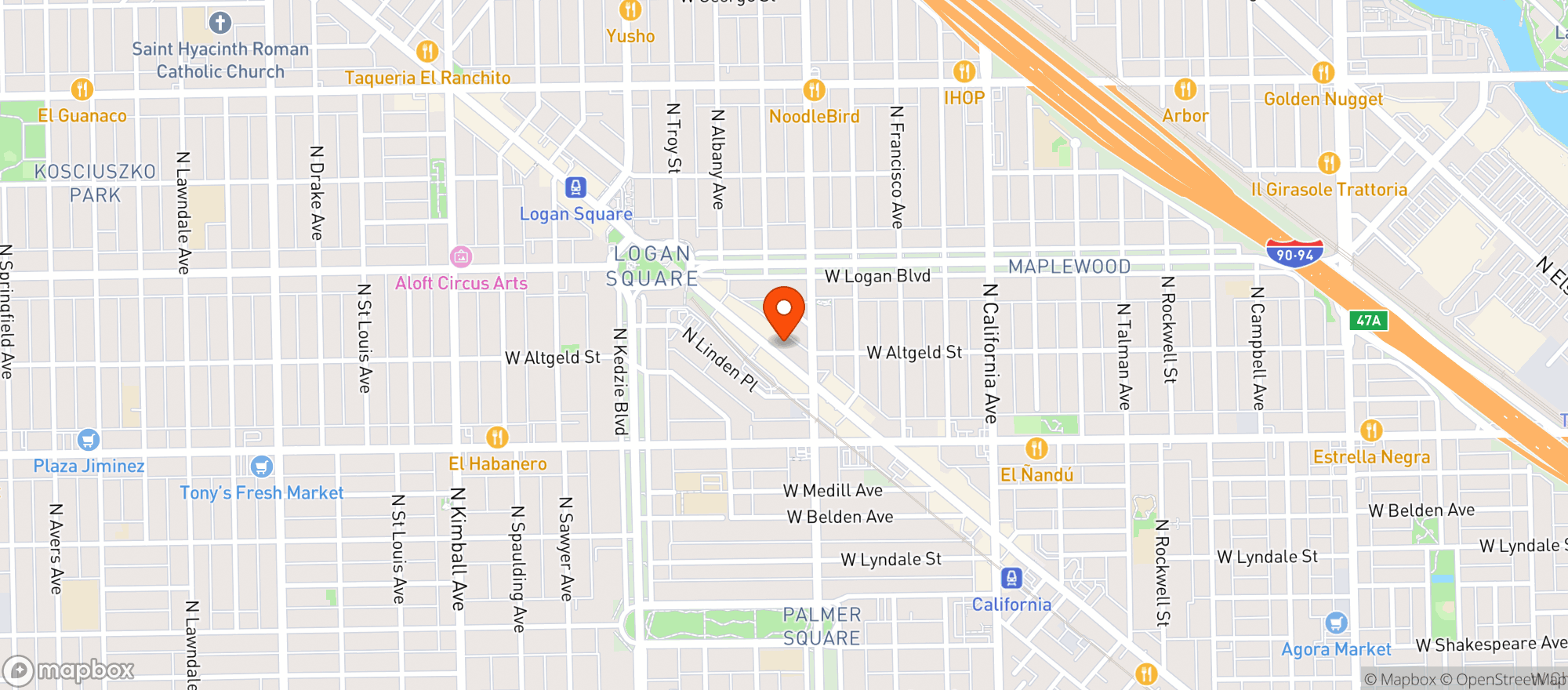 Map showing Your Happy Place Liquors