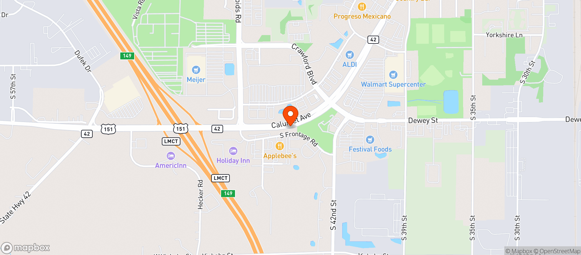 Map showing Superior Discount Liquor