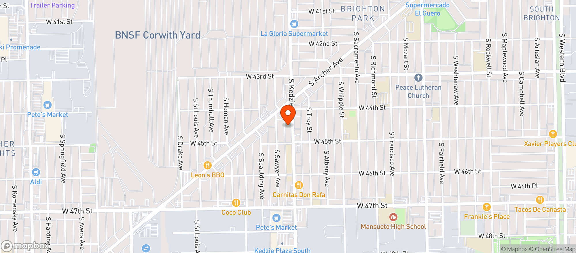 Map showing Liquorama