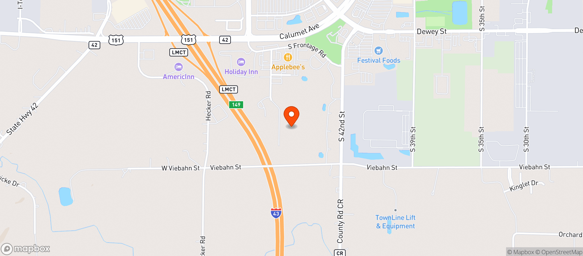 Map showing Amc Manitowoc 10 #4532