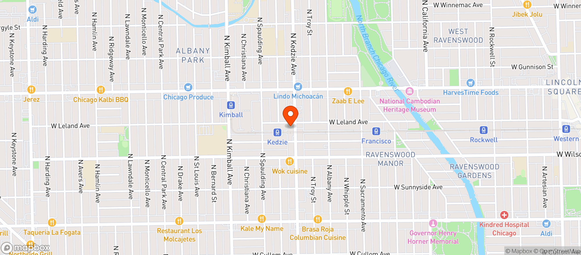 Map showing Khepri Cafe