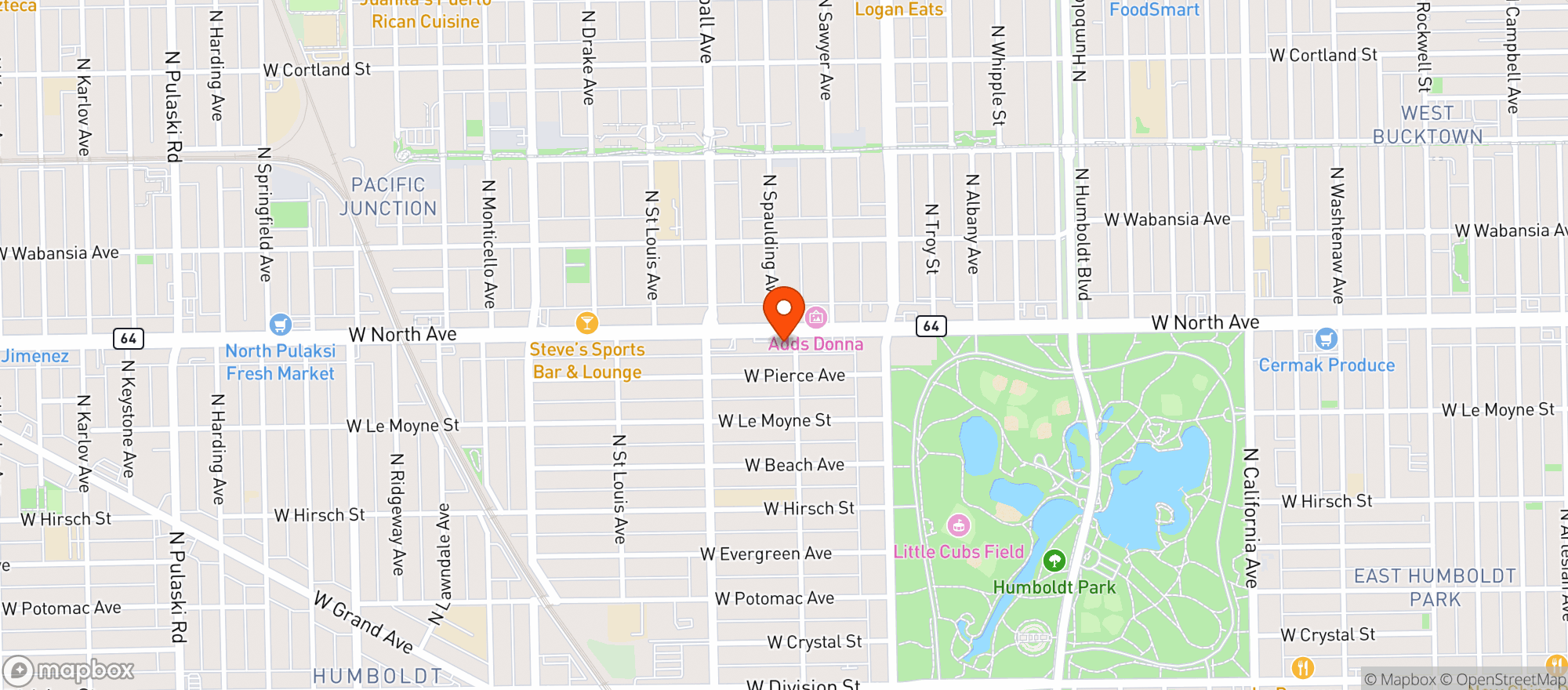 Map showing Foremost Liquor