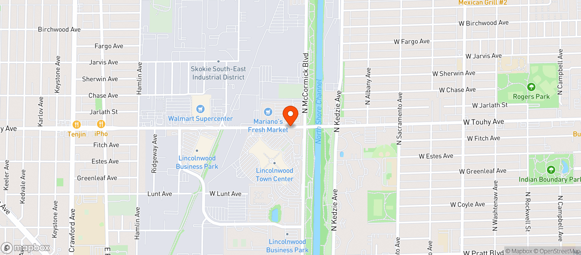 Map showing Red Lobster