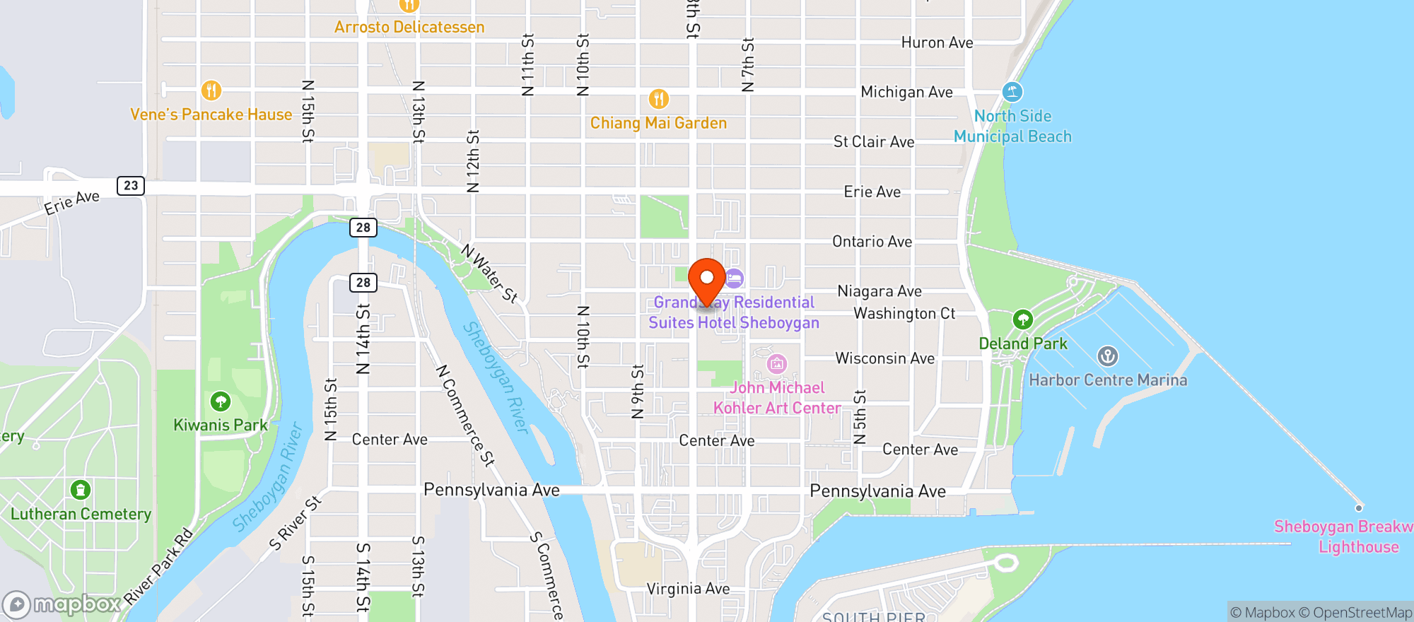 Map showing Black Pig