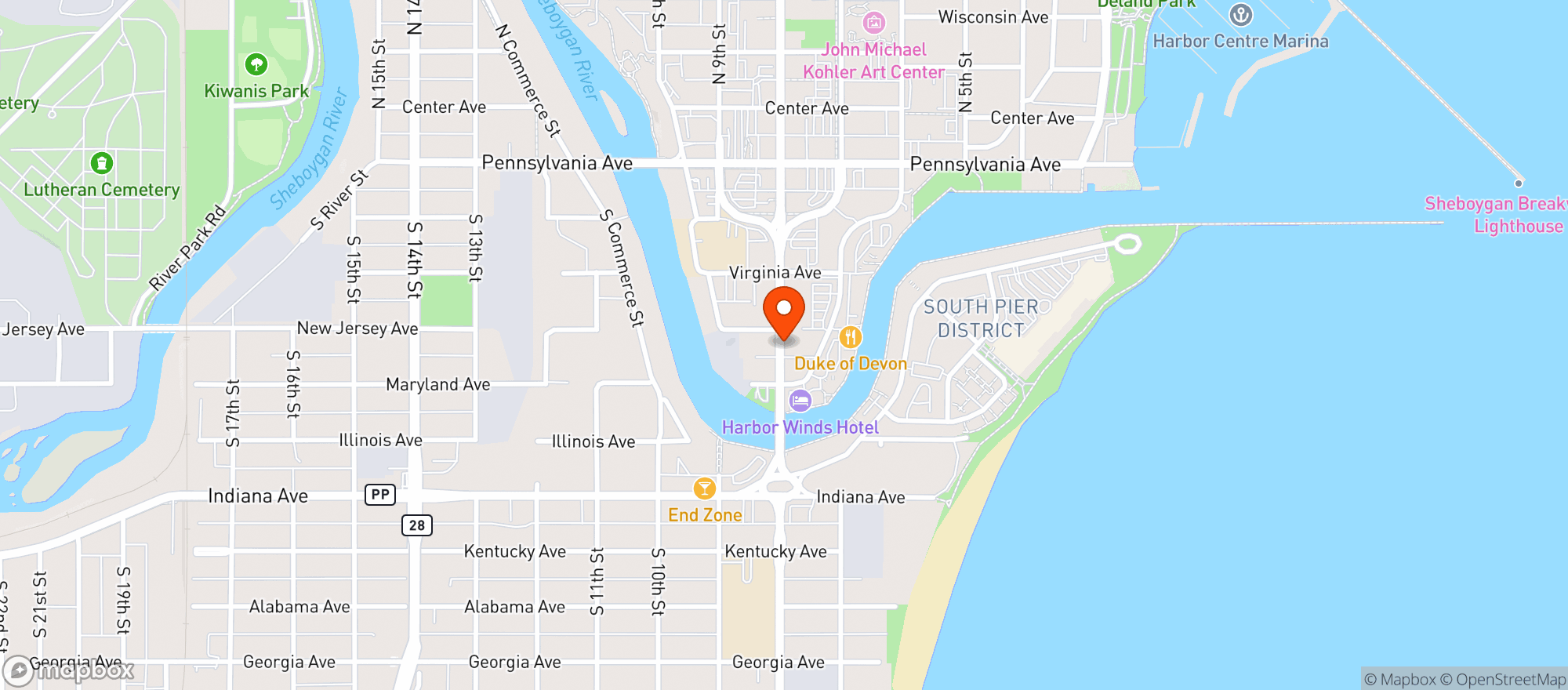 Map showing Superior Discount Liquor
