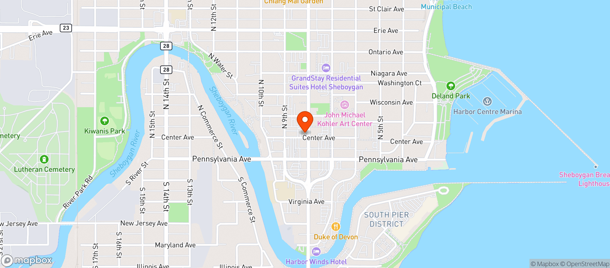 Map showing Nature's Best Market