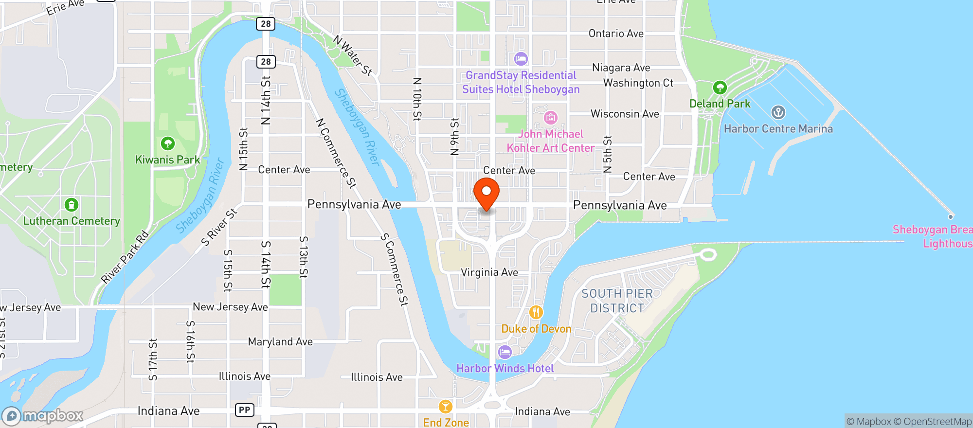 Map showing Local Press