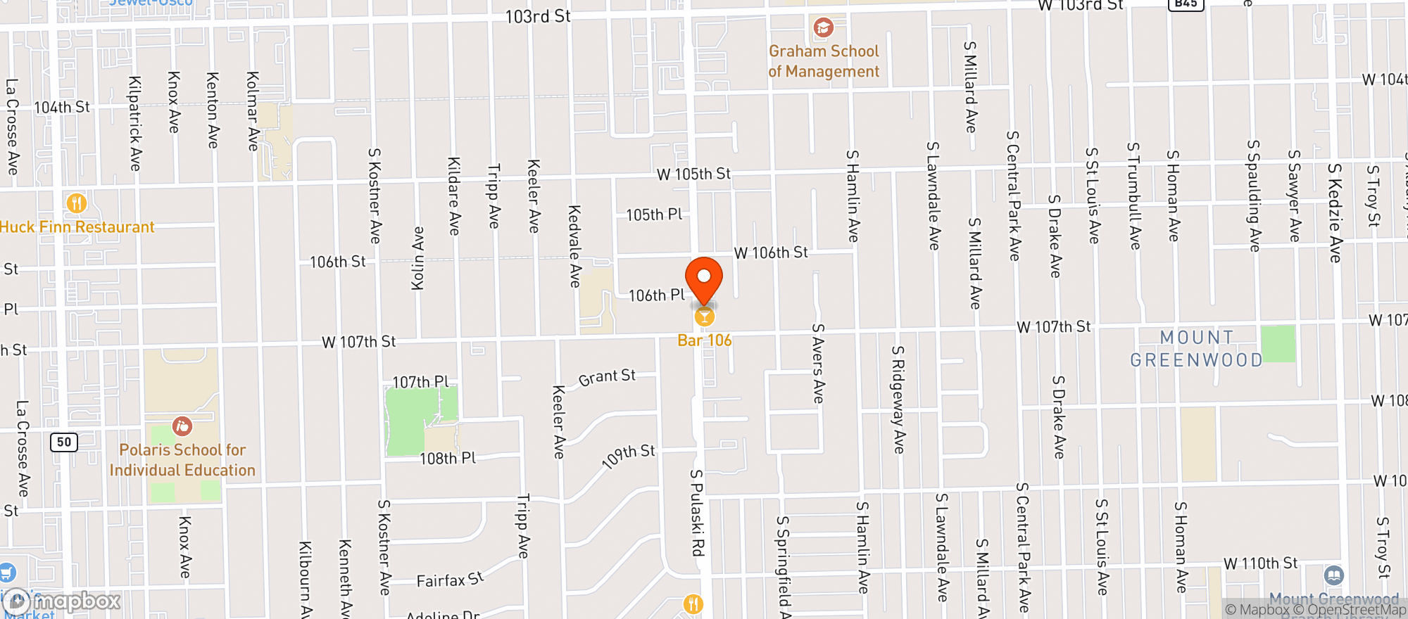 Map showing Open Pantry