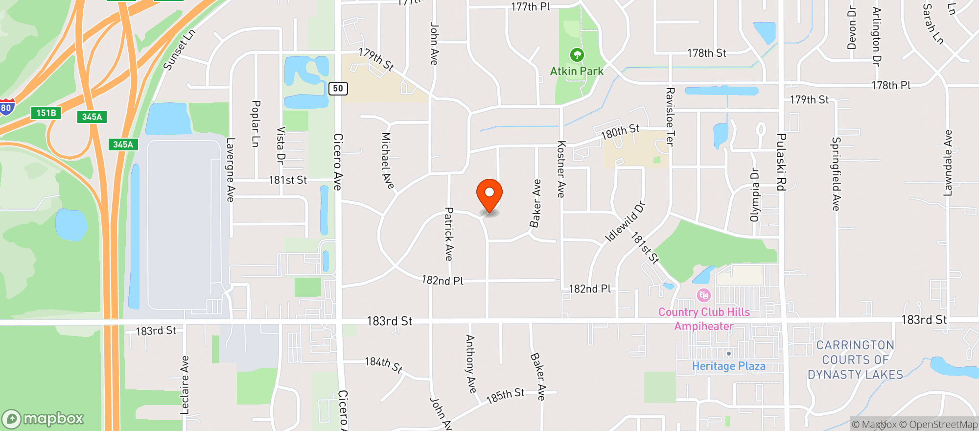 Map showing smoke-break inc