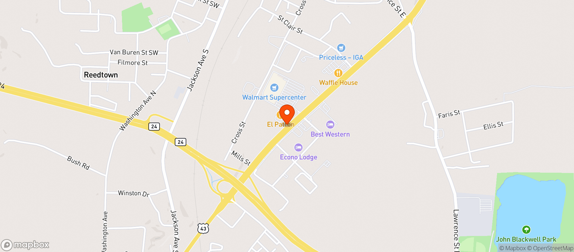 Map showing Mikes
