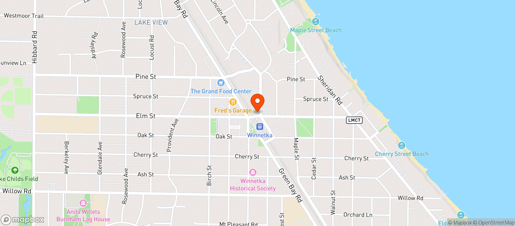 Map showing Little Ricky's