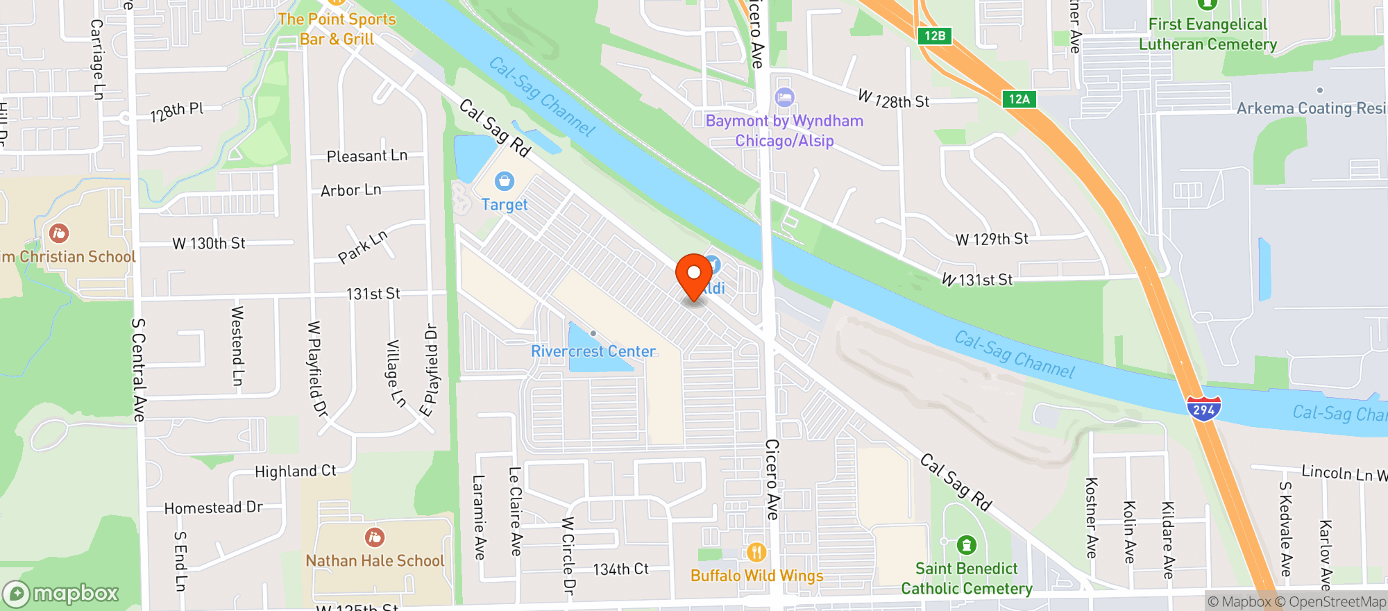 Map showing Gnc