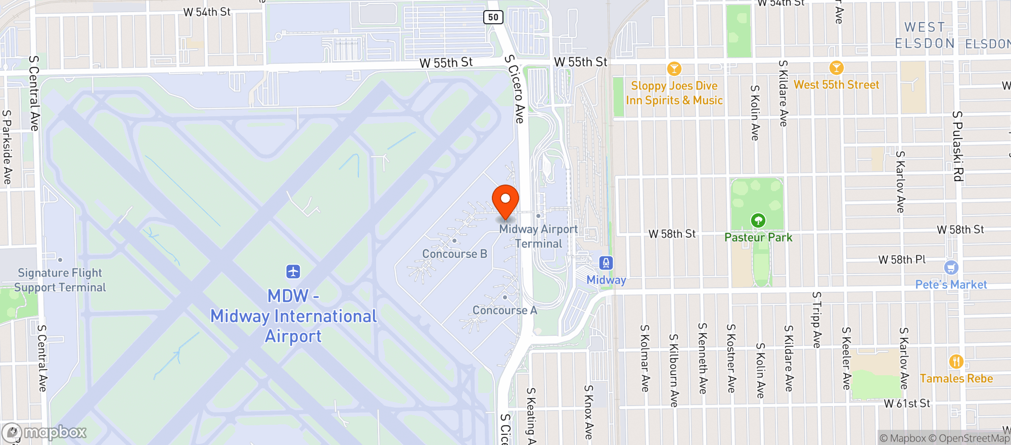 Map showing Reilly's Daughter Irish Pub