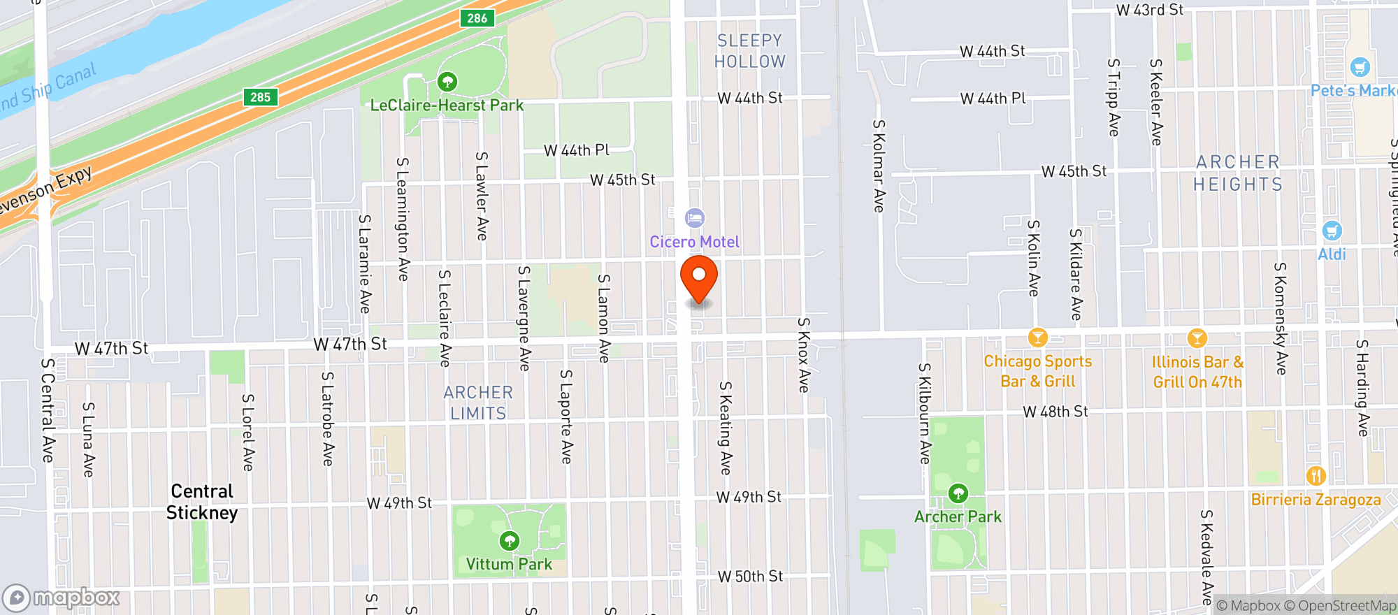Map showing Daze And Nights