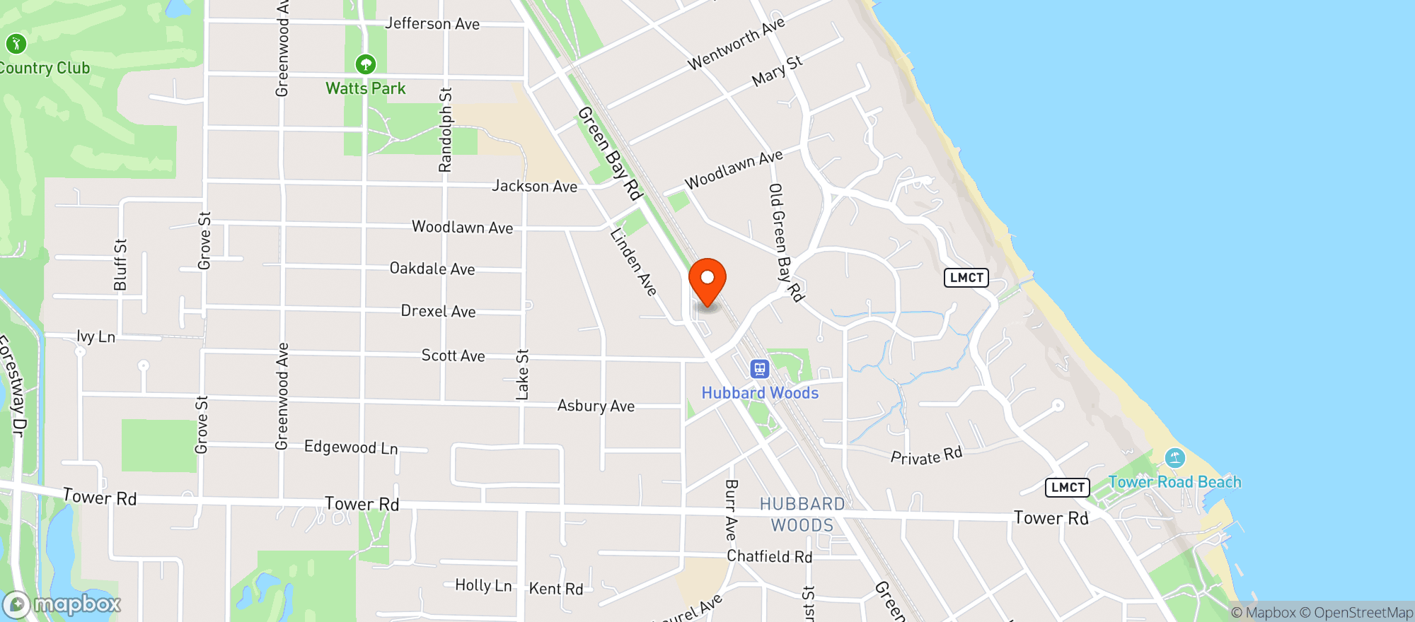 Map showing Binny S Express