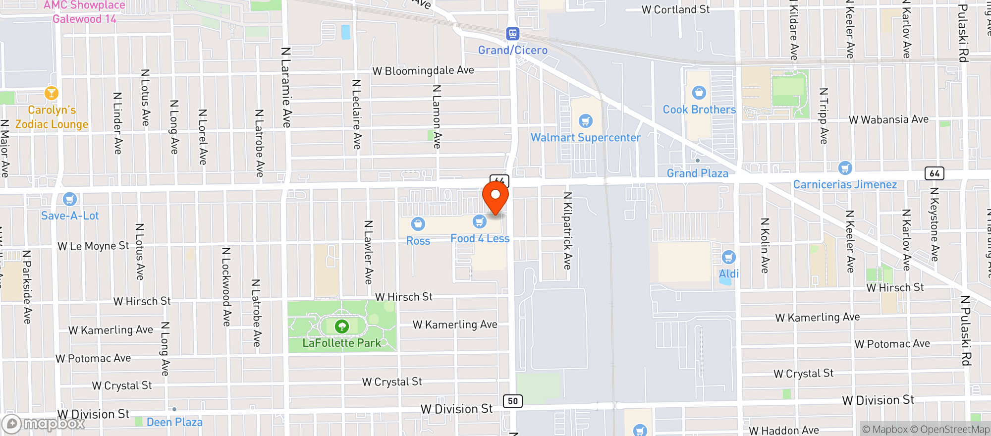 Map showing Gnc - 7853 - Washington Square